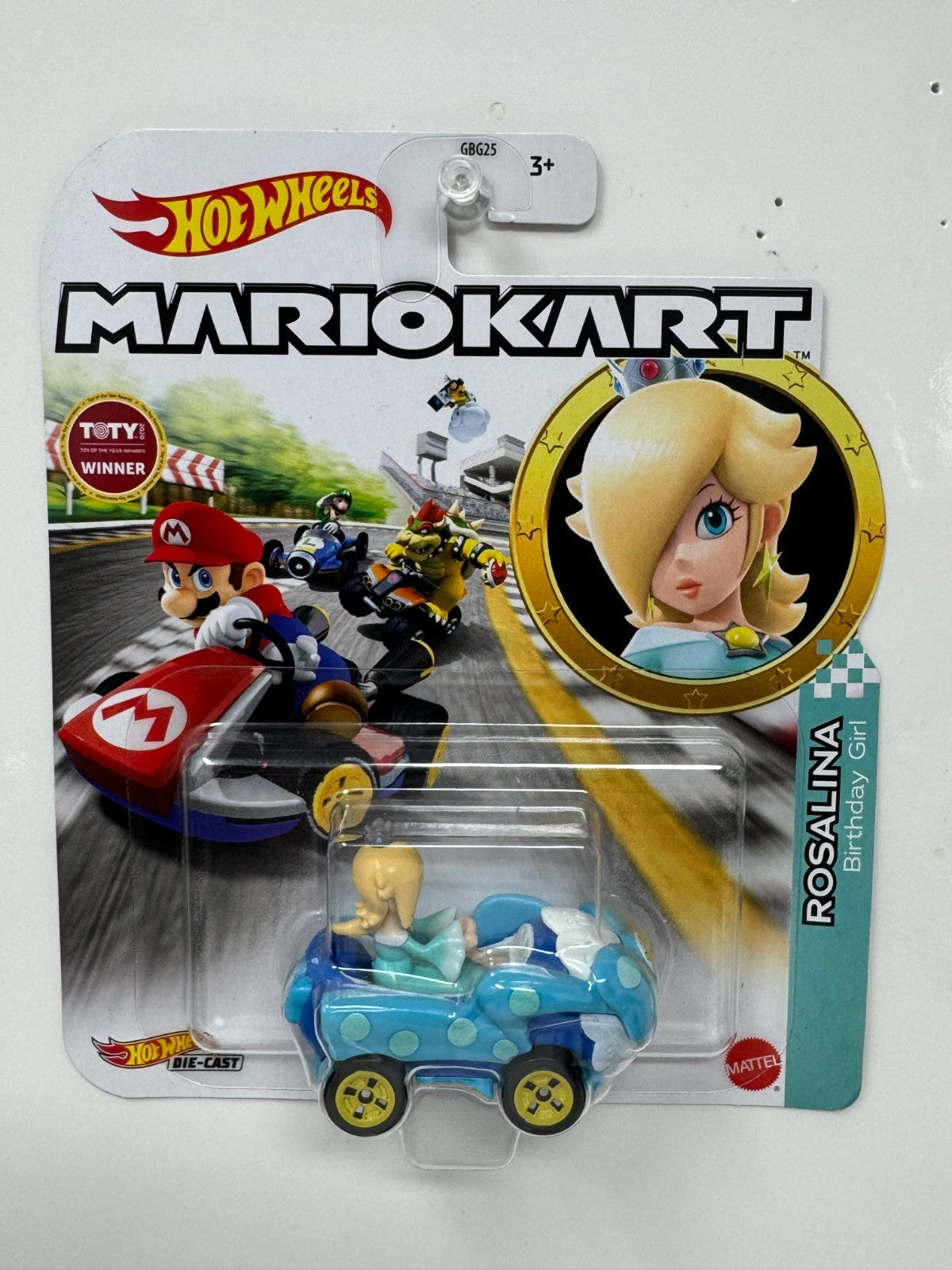 Hot Wheels Mario Kart Rosalina Birthday Girl 1:64 Diecast