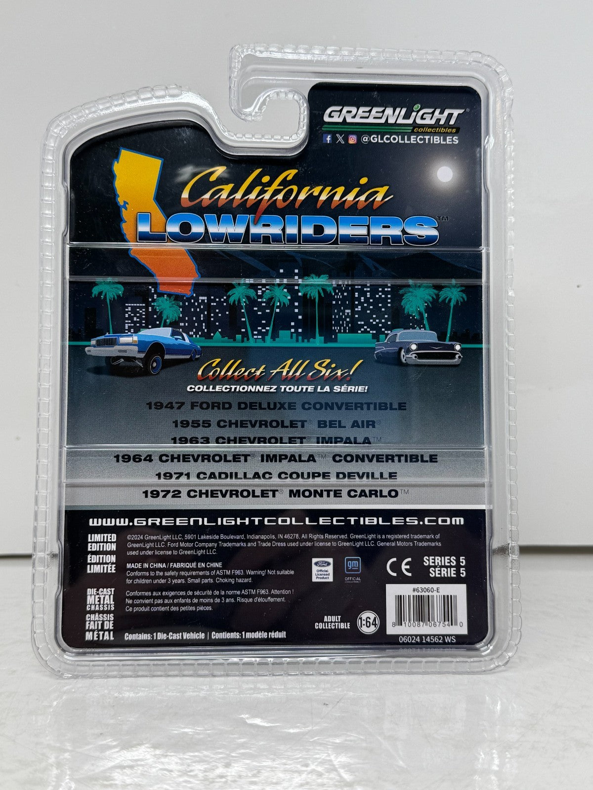 Greenlight 1971 Cadillac Coupe DeVille California Lowrider Series 5 1:64 Diecast