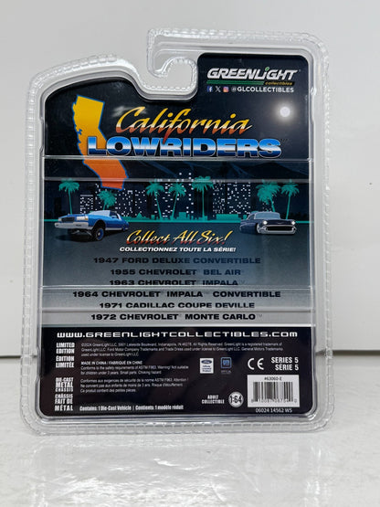 Greenlight 1971 Cadillac Coupe DeVille California Lowrider Series 5 1:64 Diecast