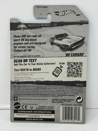 Hot Wheels Super Treasure Hunt 1969 Chevy Camaro Convertible 1:64 Diecast