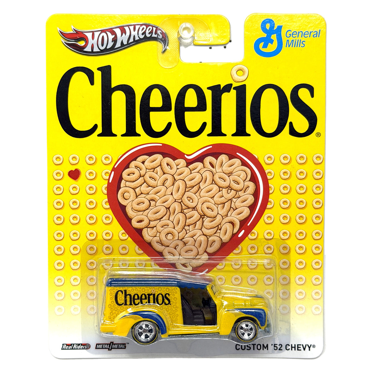 Hot Wheels General Mills Cheerios Custom 1952 Chevy 1:64 Diecast Real Riders