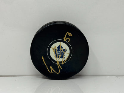 Erik Kallgren Toronto Maple Leafs Signed NHL Autograph Puck Gold Auto