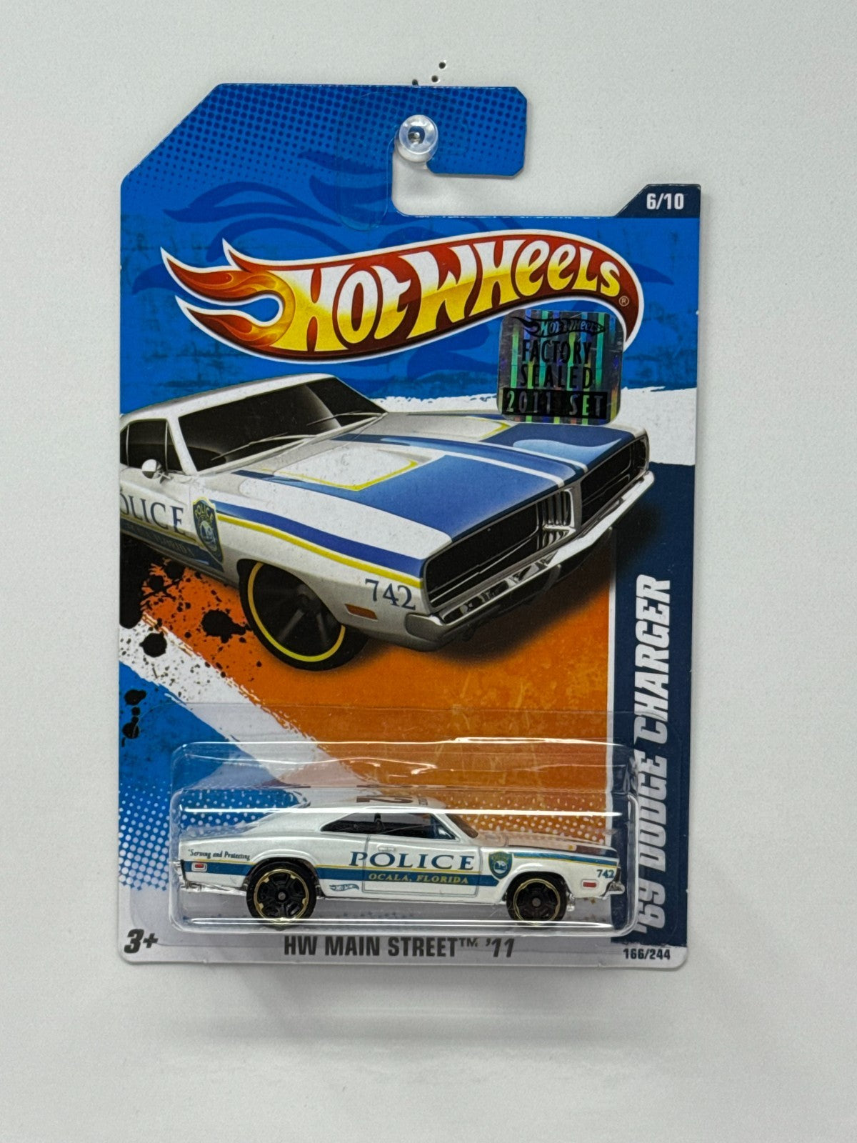 Hot Wheels HW Main Street 1969 Dodge Charger Police 1:64 Diecast Factory Sealed