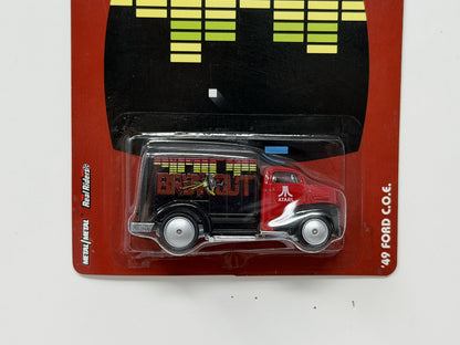 Hot Wheels Atari Breakout 1949 Ford C.O.E. 1:64 Diecast Real Riders