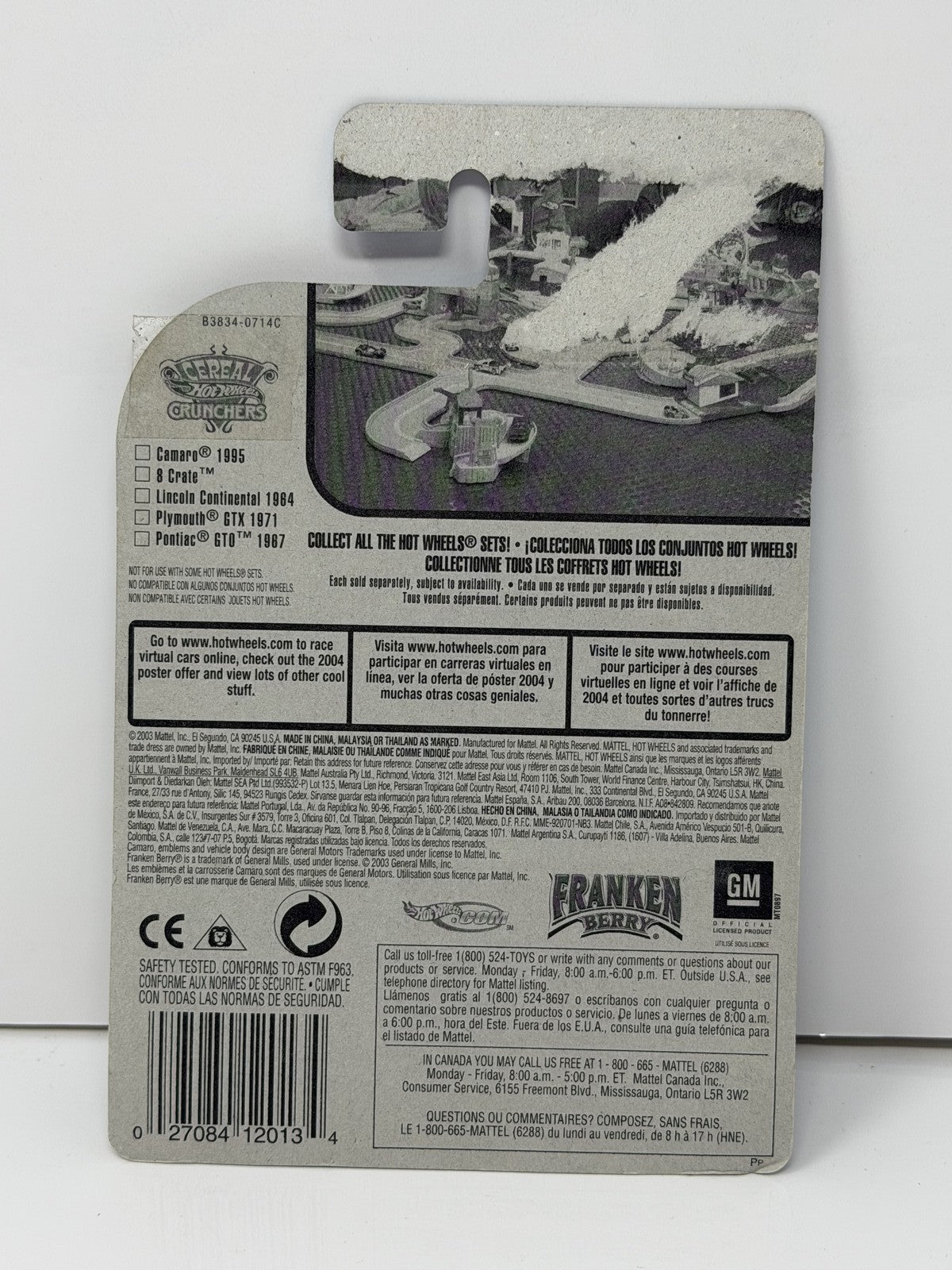 Hot Wheels Cereal Crunchers 1995 Chevrolet Camaro 1:64 Diecast Frankenberry