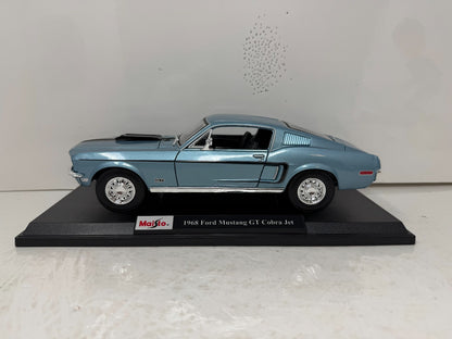 Maisto 1968 Ford Mustang GT Cobra Jet 1:18 Diecast Special Edition