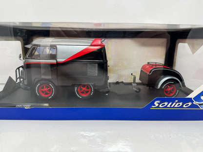 Solido The A-Team Cool Combi GMC Vandura Van & Trailer 1:18 Diecast