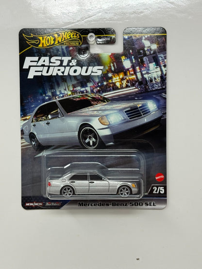 Hot Wheels Premium Fast & Furious Mercedes-Benz 500 SEL 1:64 Diecast