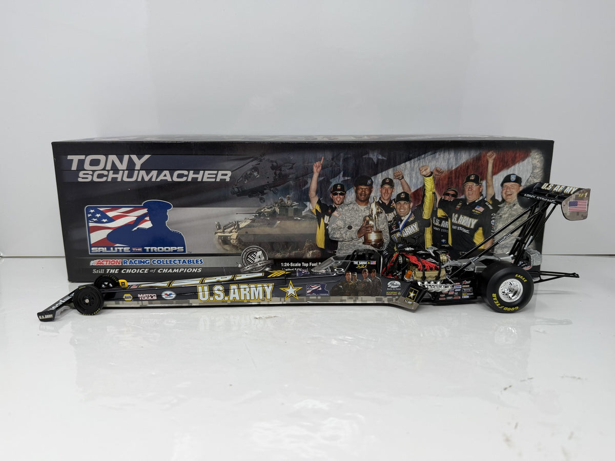 Action NHRA Tony Schumacher U.S Army Top Fuel Dragster 1:24 Diecast Liquid Color