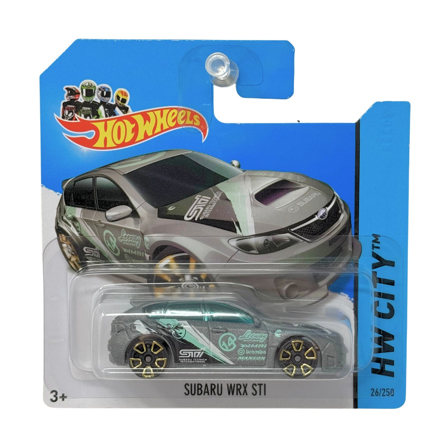 Hot Wheels Treasure Hunt Subaru WRX STI 1:64 Diecast Short Card