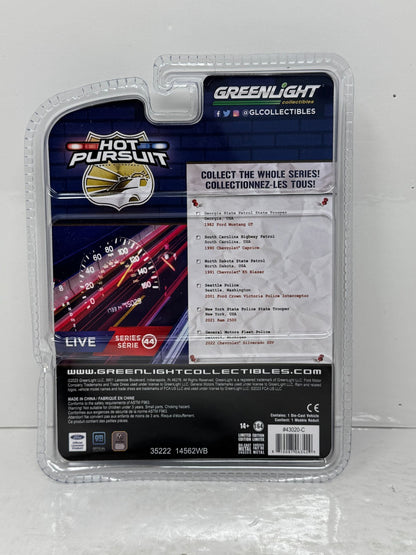 Greenlight Hot Pursuit 1991 Chevrolet K5 Blazer State Patrol CHASE 1:64 Diecast