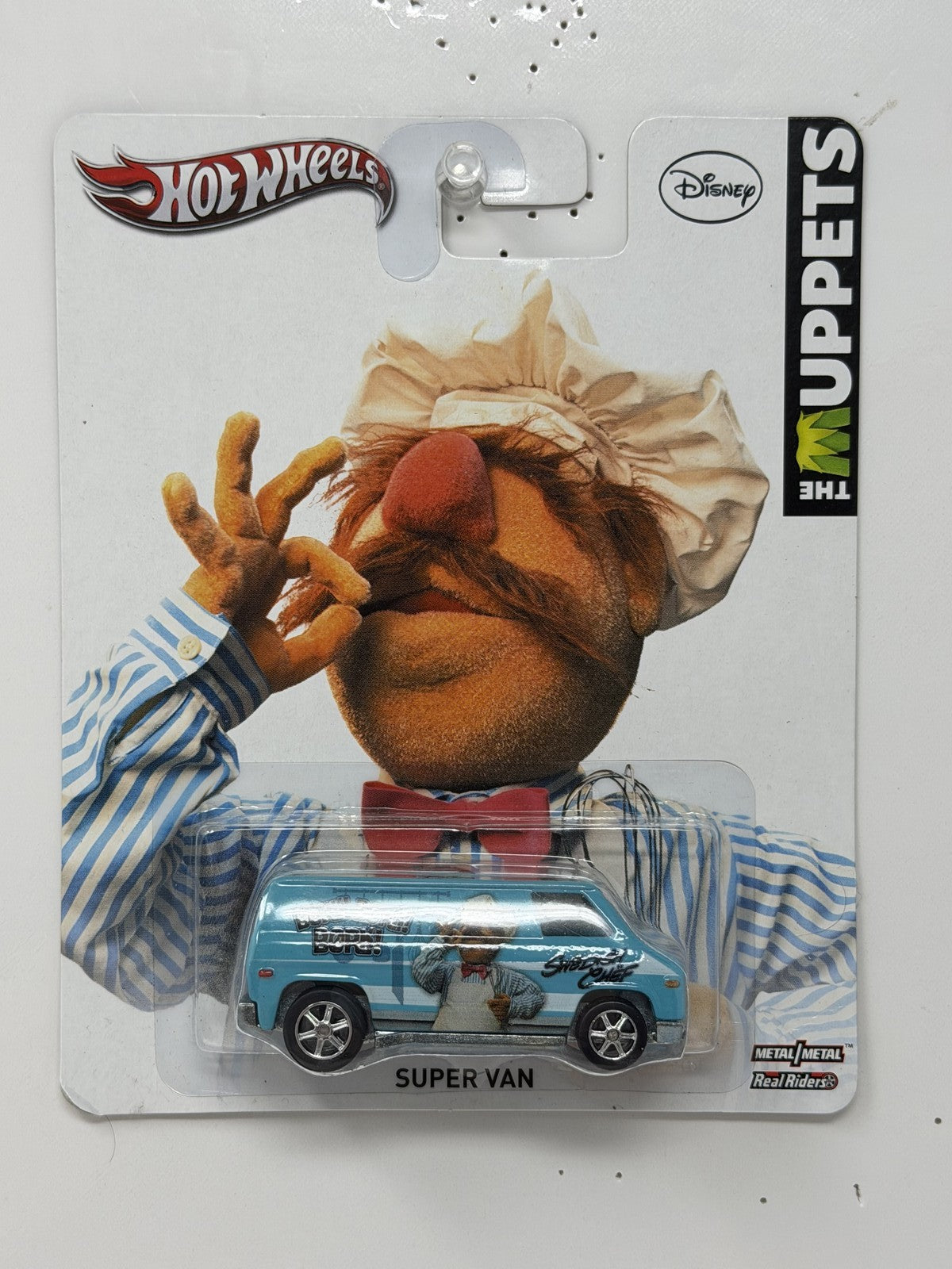 Hot Wheels The Muppets Swedish Chef Super Van 1:64 Diecast Real Riders Blue