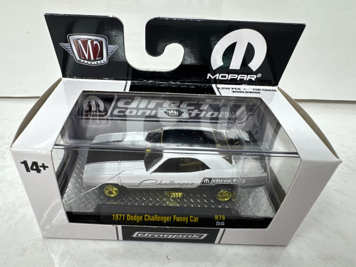 M2 Machines Mopar 1971 Dodge Challenger Funny Car CHASE 1:64 Diecast
