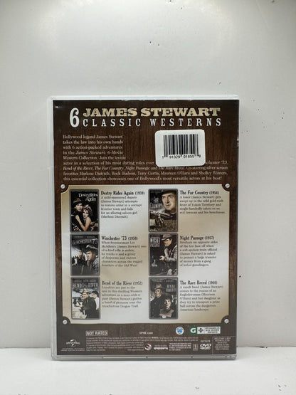 James Stewart 6 Movie Western Collection (DVD) James Stewart Western