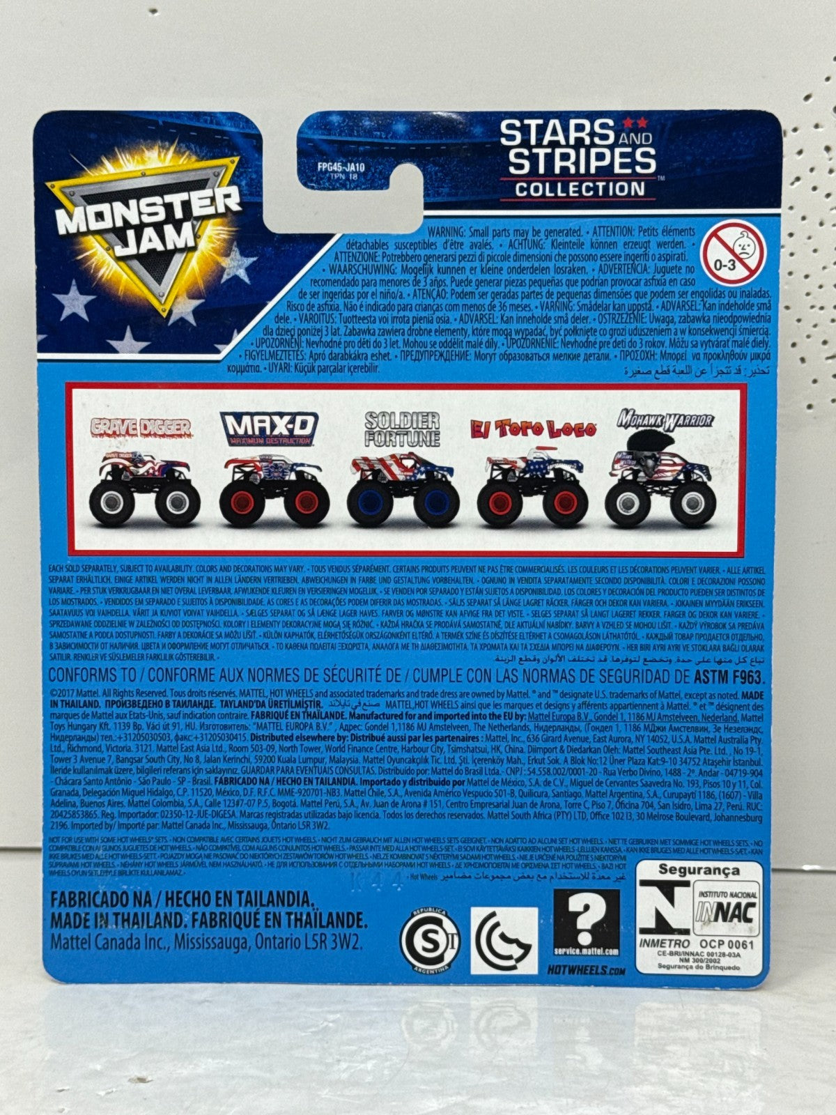 Hot Wheels Monster Jam Stars and Stripes El Toro Loco 1:64 Diecast