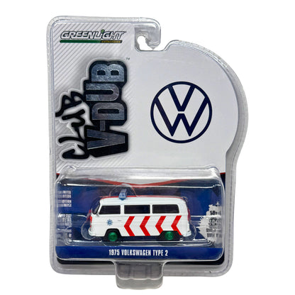 GreenLight Club V-Dub 1975 Volkswagen Type 2 GREEN MACHINE 1:64 Diecast