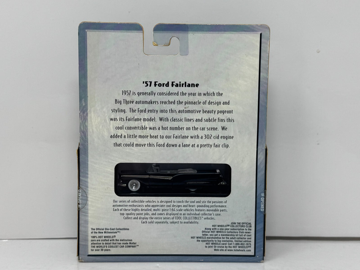 Hot Wheels 100% Series 1957 Ford Fairlane 1:64 Diecast
