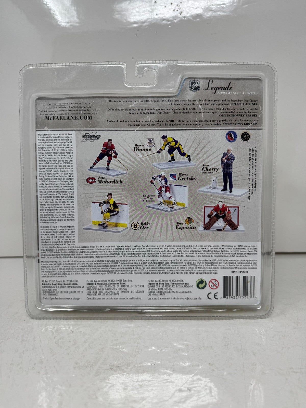 McFarlane NHL Tony Esposito Chicago Blackhawks Legends Series 3 Figure