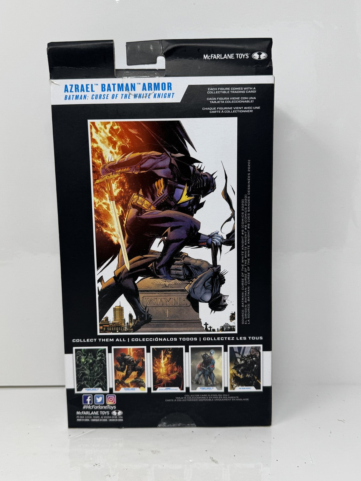 McFarlane DC Multiverse Curse of White Knight Azrael Batman Armor Figure