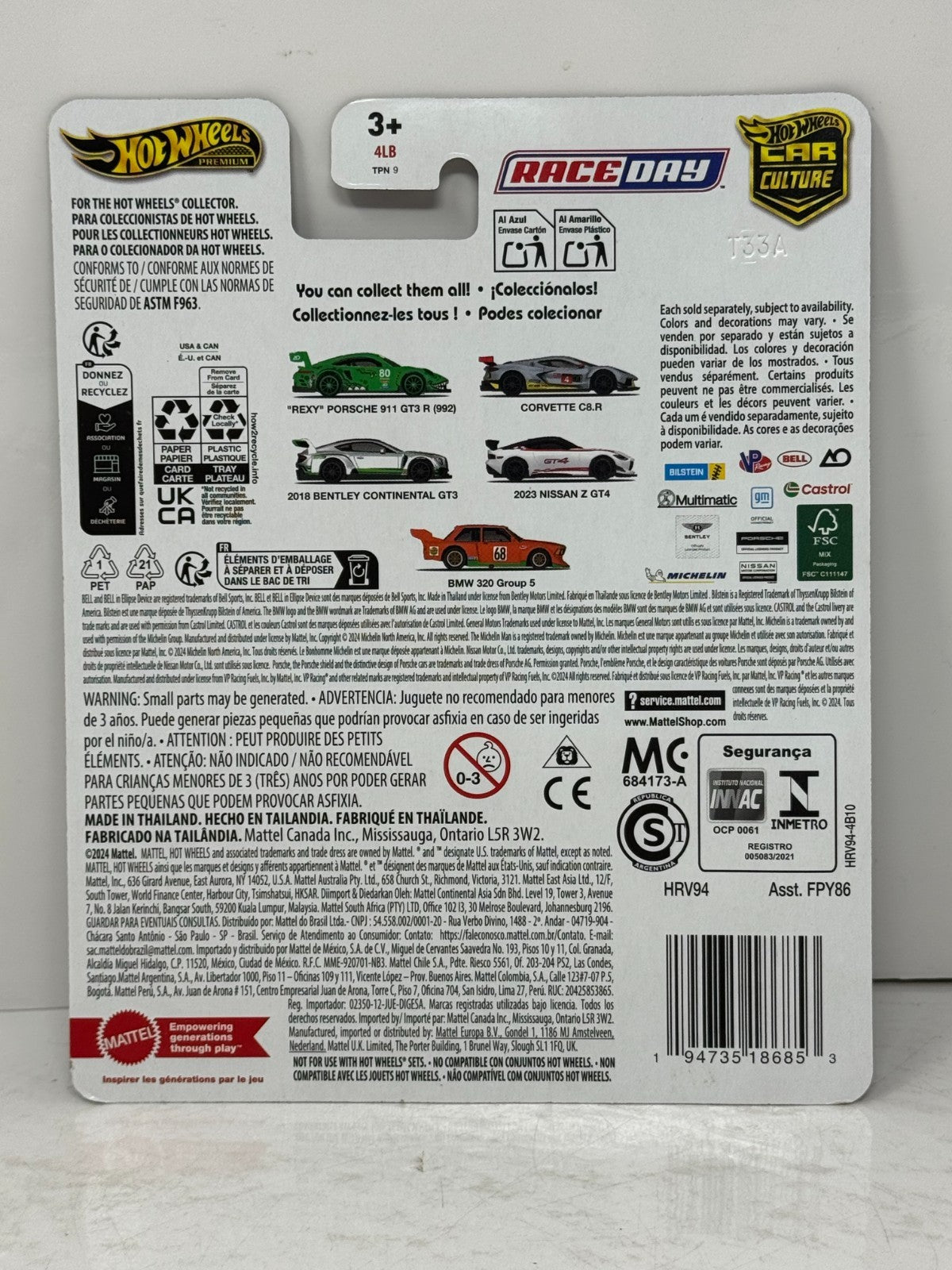 Hot Wheels Premium Race Day BMW 320 Group 5 1:64 Diecast
