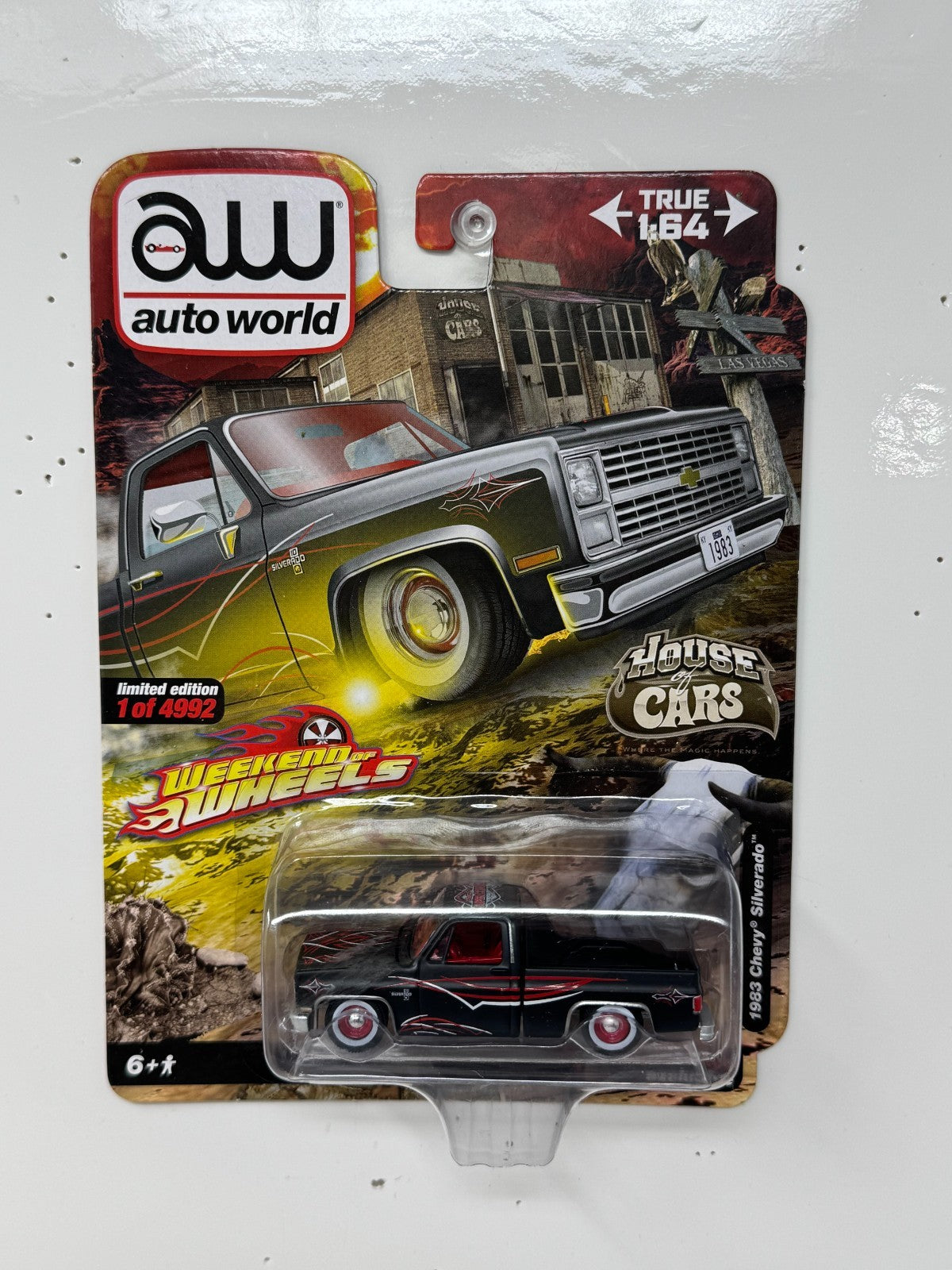 Auto World House of Cars 1983 Chevrolet Silverado Weekend of Wheels 1:64 Diecast