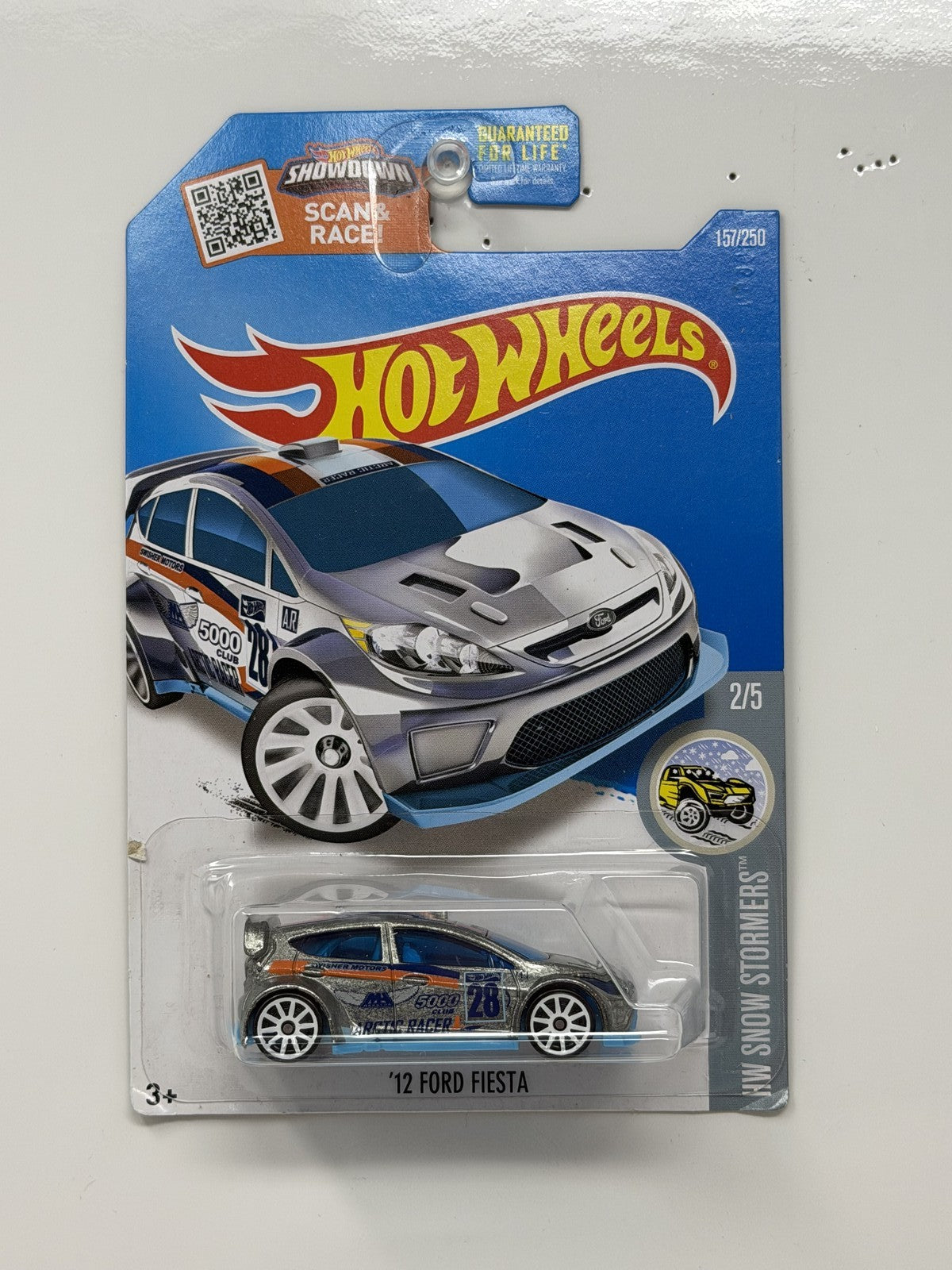 Hot Wheels ZAMAC HW Snow Stormers 2012 Ford Fiesta 1:64 Diecast