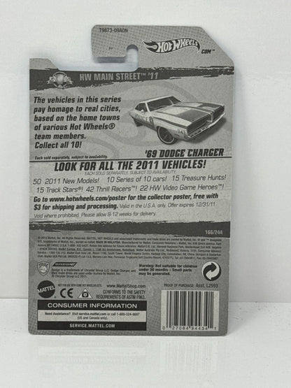 Hot Wheels HW Main Street 1969 Dodge Charger Police 1:64 Diecast Factory Sealed