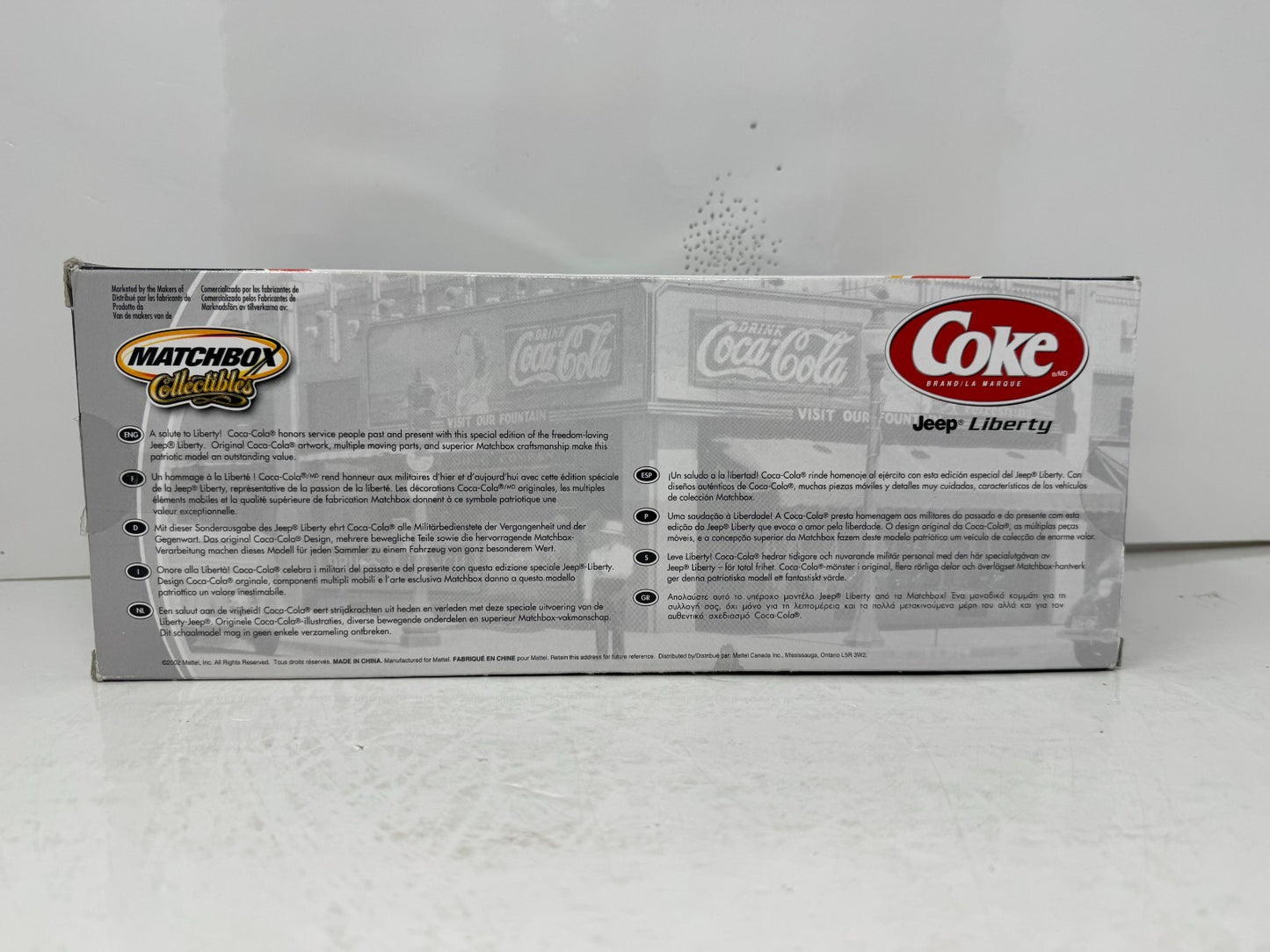 Matchbox Collectibles Coca-Cola 2002 Jeep Liberty 1:18 Diecast