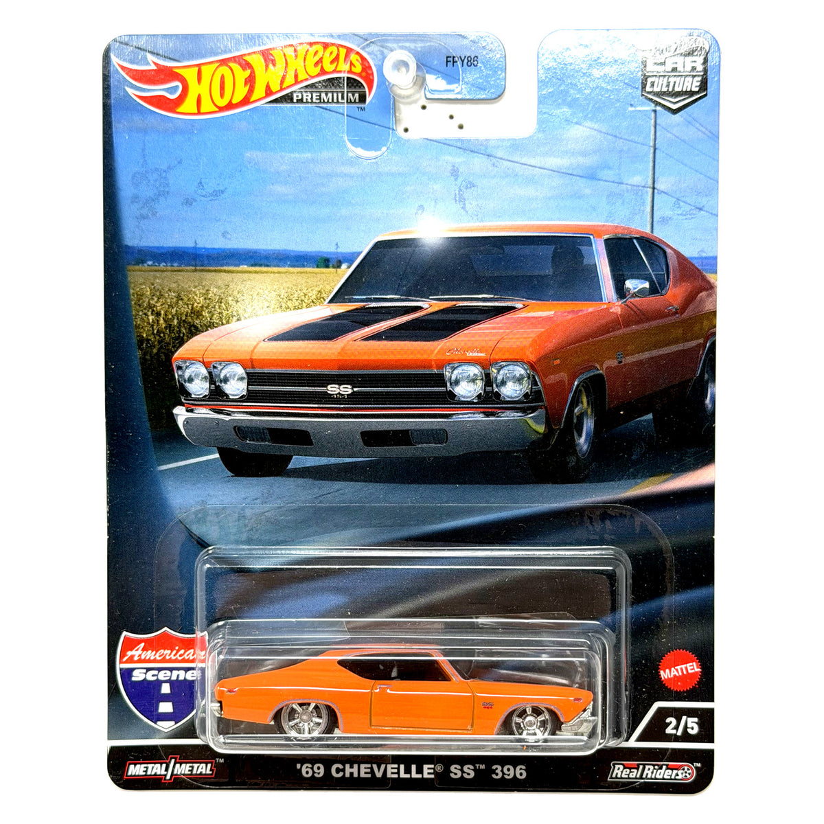 Hot Wheels Premium American Scene 1969 Chevrolet Chevelle SS 396 1:64 Diecast