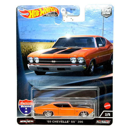 Hot Wheels Premium American Scene 1969 Chevrolet Chevelle SS 396 1:64 Diecast