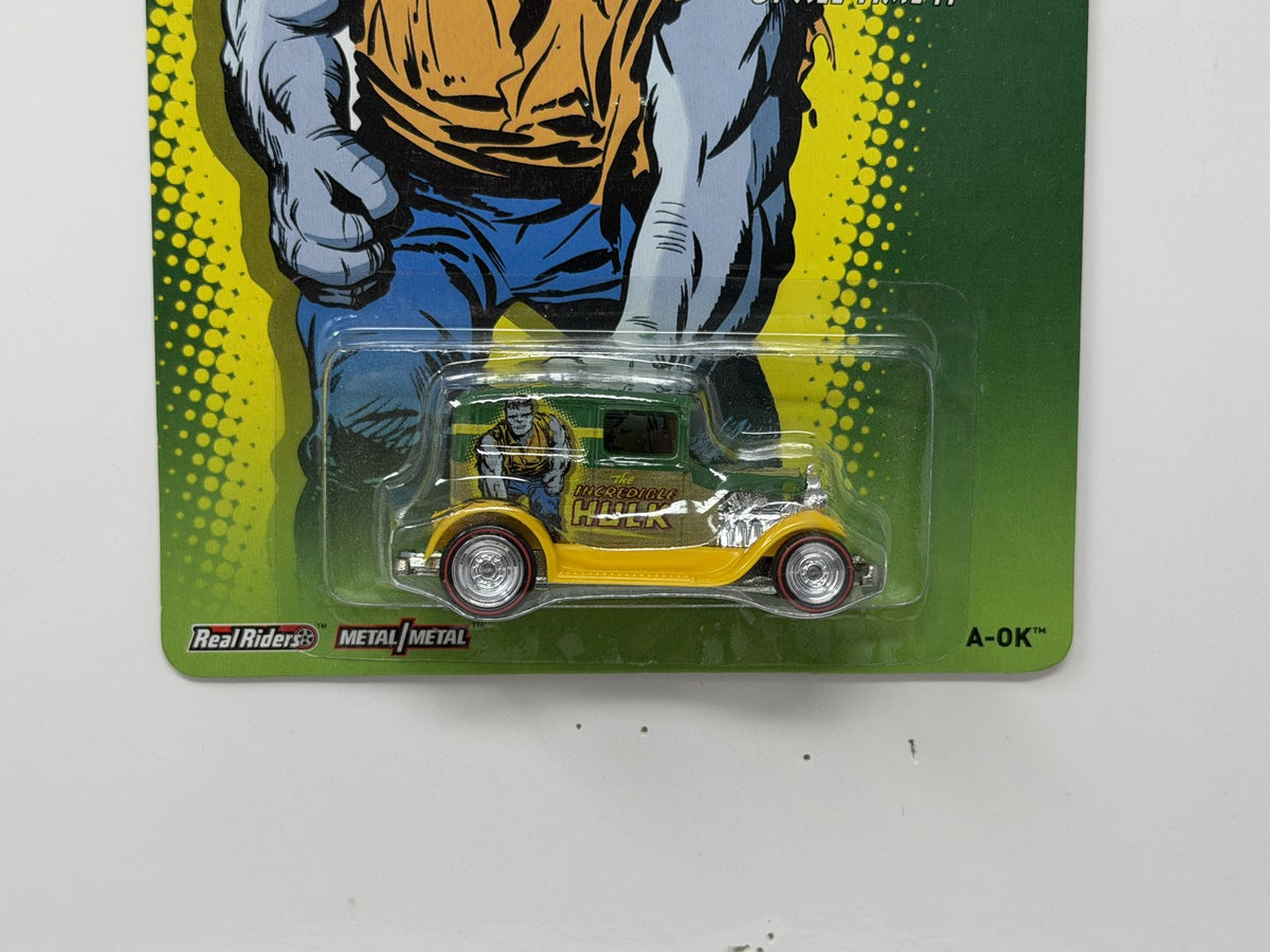 Hot Wheels Marvel Incredible Hulk A-OK 1:64 Real Riders