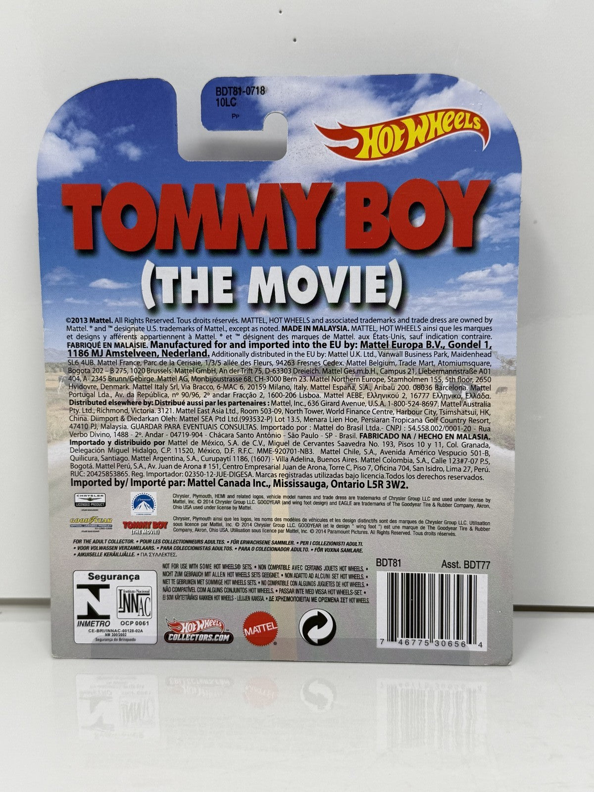 Hot Wheels Retro Entertainment Tommy Boy '67 Plymouth Belvedere GTX 1:64 Diecast