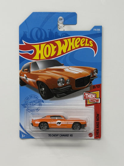 Hot Wheels Then and Now 1970 Chevrolet Camaro RS 1:64 Diecast Orange