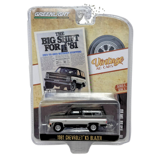 Greenlight Vintage AD Cars 1981 Chevrolet K5 Blazer 1:64 Diecast