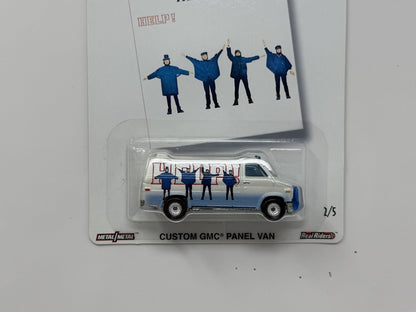 Hot Wheels Premium Beatles Help! Custom GMC Panel Van 1:64 Diecast Real Riders
