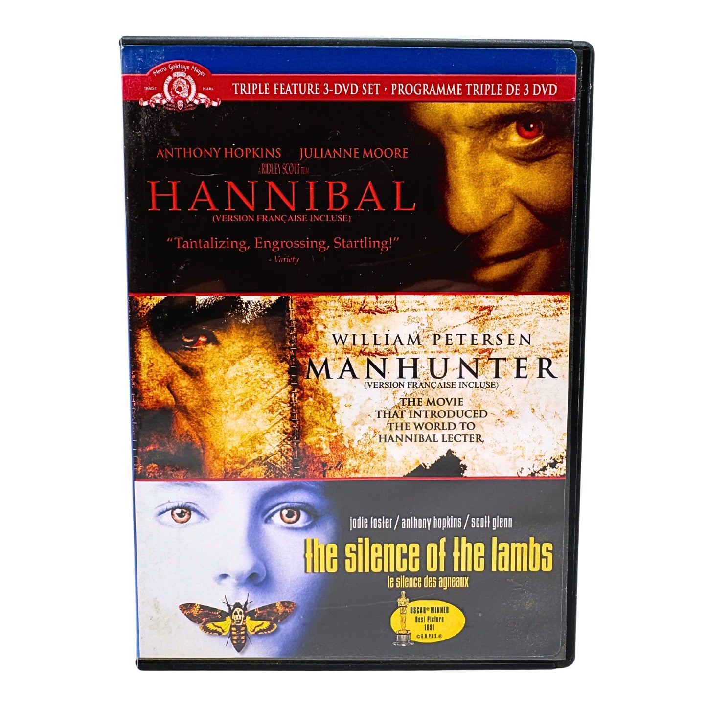Hannibal Lecter Triple Feature (DVD) Anthony Hopkins Thriller Collection