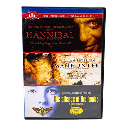 Hannibal Lecter Triple Feature (DVD) Anthony Hopkins Thriller Collection