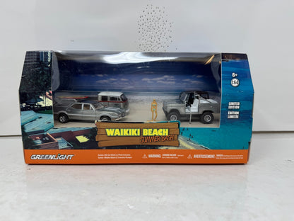 Greenlight Diorama Waikiki Beach Summer Bash Set RAW CHASE 1:64 Diecast