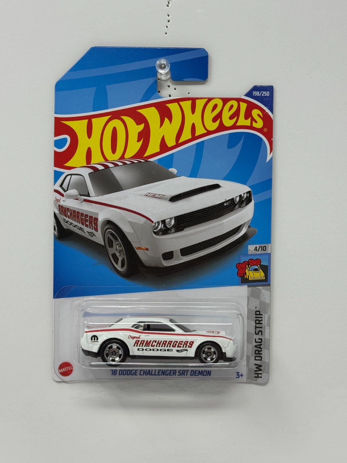 Hot Wheels Drag Strip 2018 Dodge Challenger SRT Demon Ramchargers 1:64 Diecast