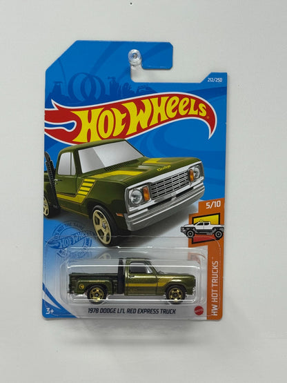 Hot Wheels Hot Trucks 1978 Dodge Li’l Red Express TREASURE HUNT 1:64 Diecast