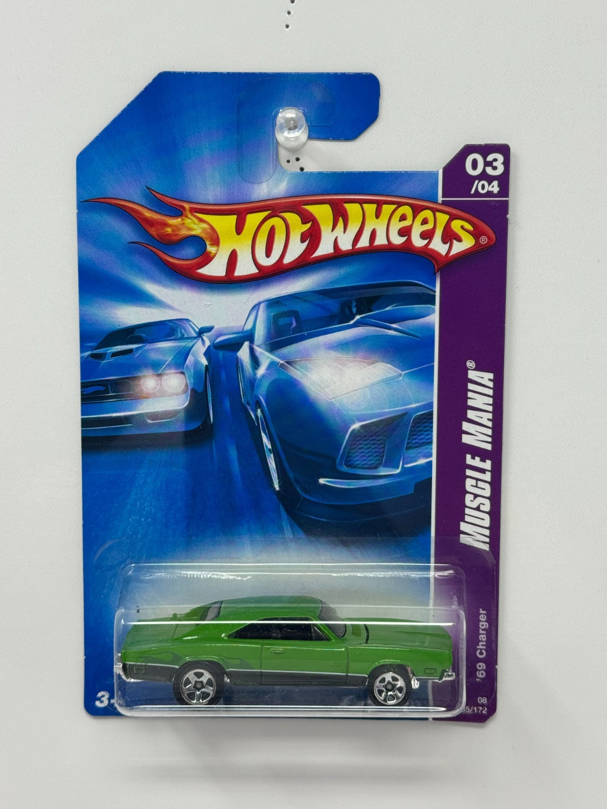 Hot Wheels Muscle Mania 1969 Dodge Charger 1:64 Diecast Green