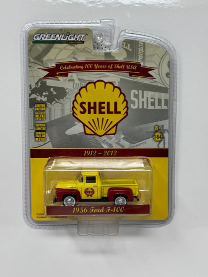 Greenlight Shell 100 Years 1956 Ford F-100 Pickup 1:64 Diecast