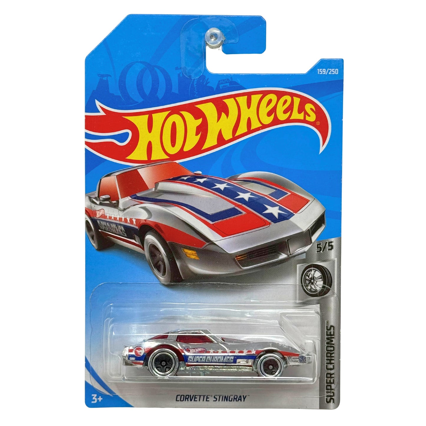 Hot Wheels Treasure Hunt Super Chromes Corvette Stingray 1:64 Diecast