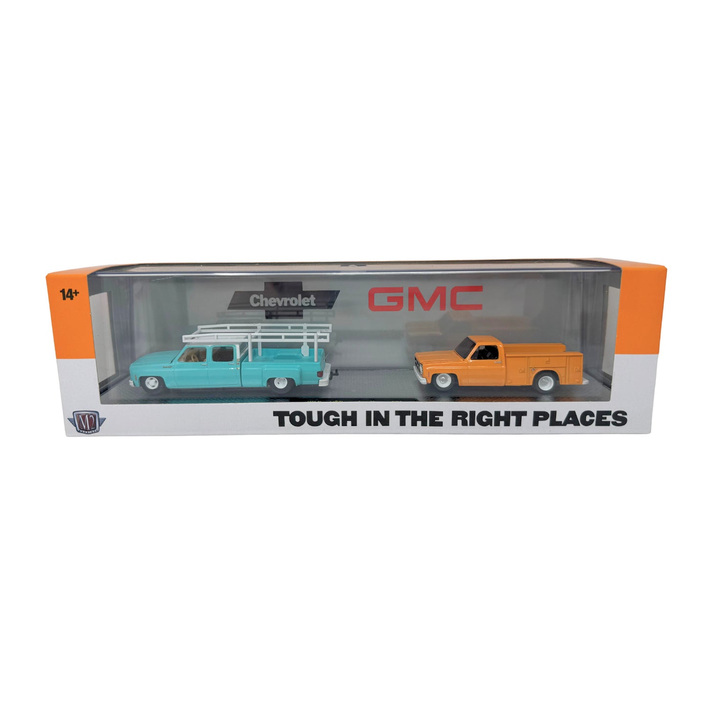 M2 Machines 1973 Chevrolet Cheyenne Super 30 & GMC Sierra Grande 15 1:64 Diecast