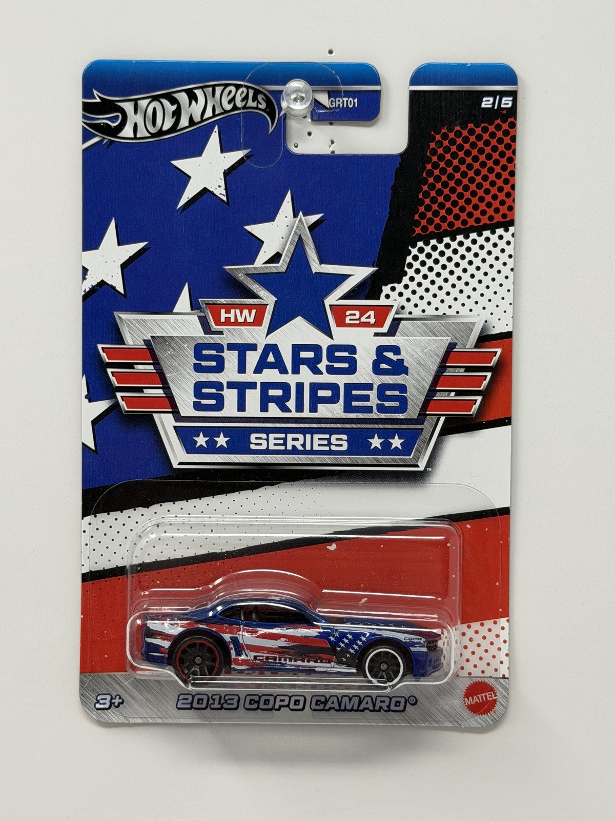 Hot Wheels Stars & Stripes 2013 COPO Camaro 1:64 Diecast Red White Blue