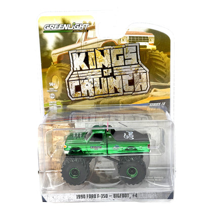 GreenLight Kings of Crunch 1990 Ford F-350 Bigfoot #4 CHASE 1:64 Diecast