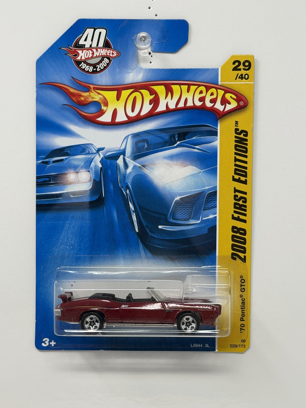 Hot Wheels 2008 First Editions 1970 Pontiac GTO 1:64 Diecast Red