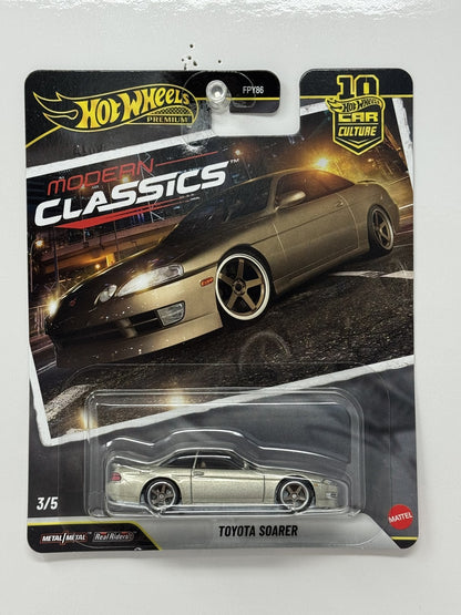 Hot Wheels Premium Modern Classics Toyota Soarer 1:64 Diecast Silver