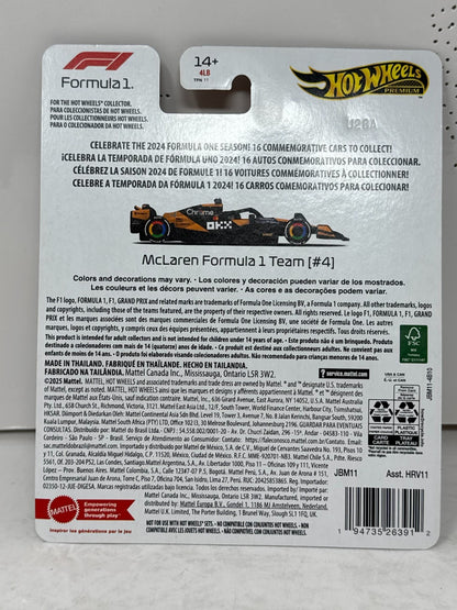 Hot Wheels Premium Formula One McLaren F1 Team #4 1:64 Diecast