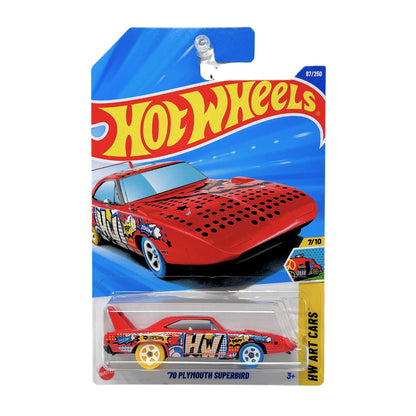 Hot Wheels Art Cars 1970 Plymouth Superbird 1:64 Diecast Red
